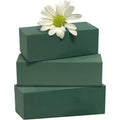 Caliko 3x Wet Brick Floral Foam Block | 23x11x7cm Large Wet Florist Foam Bricks for Fresh Flowers | Flower Foam Blocks for Wedding Aisle, Birthdays |Home Decorations Flower Arranging Accessories.