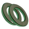 8 Inch Foam Wreath Ring Pack of 2 with Plastic Back | Durable Foam Circle Wreath Rings for Crafting, Floral Designs, and Wreath Making | Sturdy Plastic Backing for Long-Lasting Support.