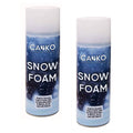 Caliko Snow foam 100ml Pack of 2 - Artificial Snow Can for Christmas Tree, Wreath, Glass & Window Decorations, Instant Realistic Christmas Decorations with Fake Snow foam for Crafts & DIYs