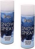 Caliko Pack of 2 Snow Spray 250ml - Artificial Snow Can for Christmas Tree, Wreath, Glass & Window Decorations, Instant Realistic Christmas Decorations with Fake Snow Spray for Crafts & DIYs