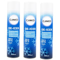 Caliko De icer Spray For Car 600ml | Pack of 3 Deicer Car Windscreen Spray Fast Acting Melts Ice and Frost Quickly For Windows/Mirrors | Operates at -20°c and Prevents Re-Freezing.