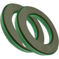 12 Inch Foam Wreath Ring Pack of 2 with Plastic Back | Durable Foam Circle Wreath Rings for Crafting, Floral Designs, and Wreath Making | Sturdy Plastic Backing for Long-Lasting Support.
