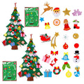 Caliko DIY Felt Christmas Tree for Kids 3.28 ft-30 Ornaments 3 Large Pompoms Toddler Snowflake & Candy Canes-Felt Christmas Tree Decorations Kit Xmas with 64 Magic Patches