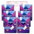Body Form Ultra Goodnight Sanitary Towels with Wings, 48 (8 x 6 Packs) Period Pads for Night Use, Super Heavy Flow, Cour-V Ultra Night with Caliko Period Tracker
