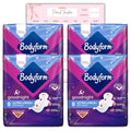 Body Form Ultra Goodnight Sanitary Towels with Wings, 32 (8 x4 Packs) Period Pads for Night use, Super Heavy Flow, Cour-V Ultra Night with Caliko Period Tracker