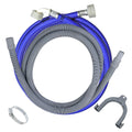Universal Washing Machine Hose Kit – Extra Long 3.5m Cold Water Inlet Pipe and 2.5m Drain Hose Extension for Washing Machine Hose Extension and Easy Installation.